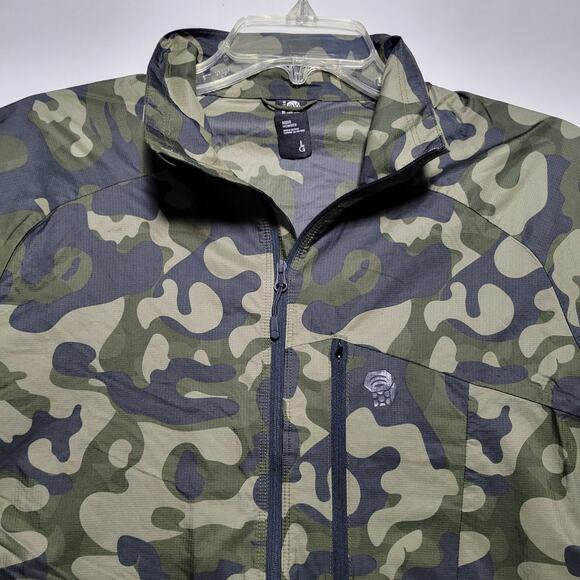 MOUNTAIN HARDWEAR KOR PRESHELL CAMO MEN Large OM7395 Lightweight Packable Rare - Picture 5 of 13